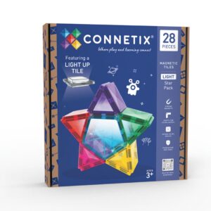 connetix svieciantis konstruktorius zvaigzdes