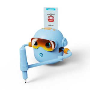 Interaktyvus piešimo robotas su kortelėmis