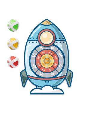 Dartai smiginis su lipniais kamuoliukais Raketa